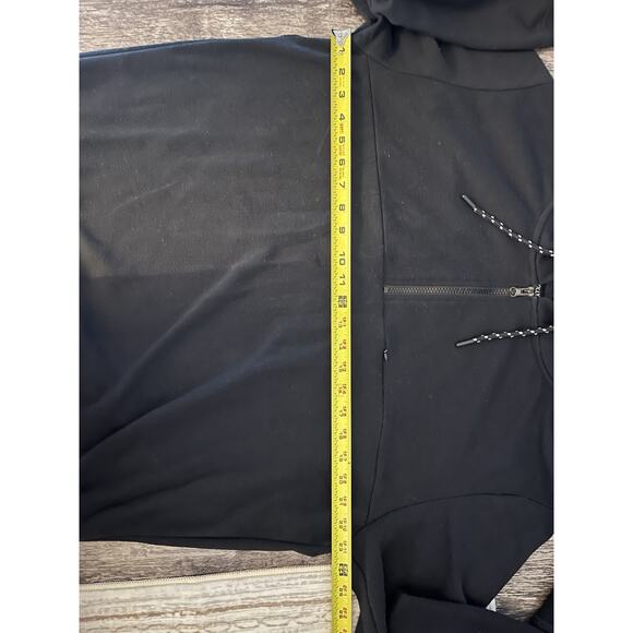 Hollywood The Jean People Black Hoodie Men’s XL Pullover Half Zip Sweatshirt - Picture 5 of 6